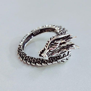THAI SILVER Men's Elder Dragon Ring